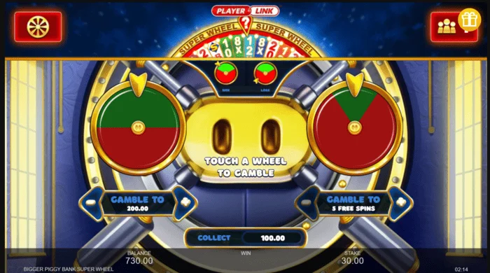 Bigger Piggy Bank Super Wheel smáleikur